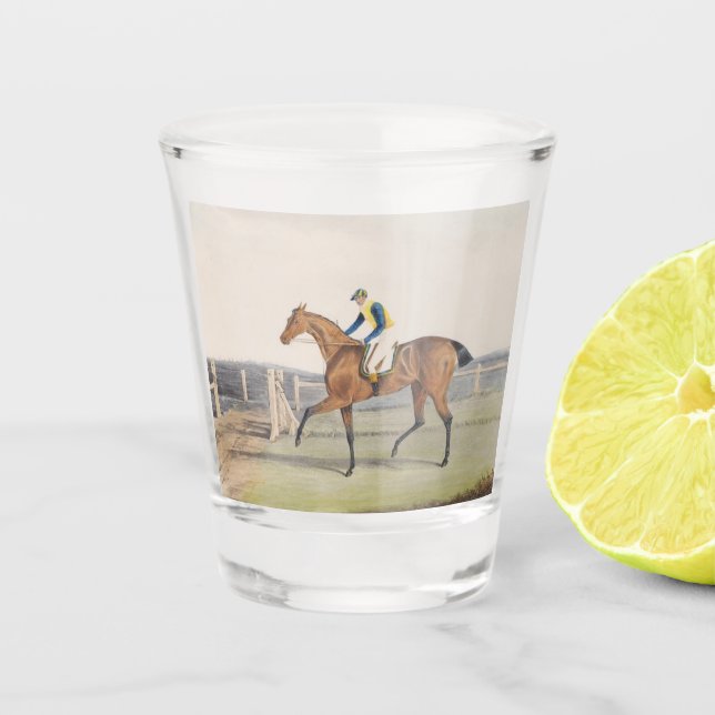 Vaso De Chupito Caballo de carreras británico (La Duquesa) (Anverso)