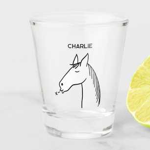 Vaso De Chupito Caballo divertido personalizado