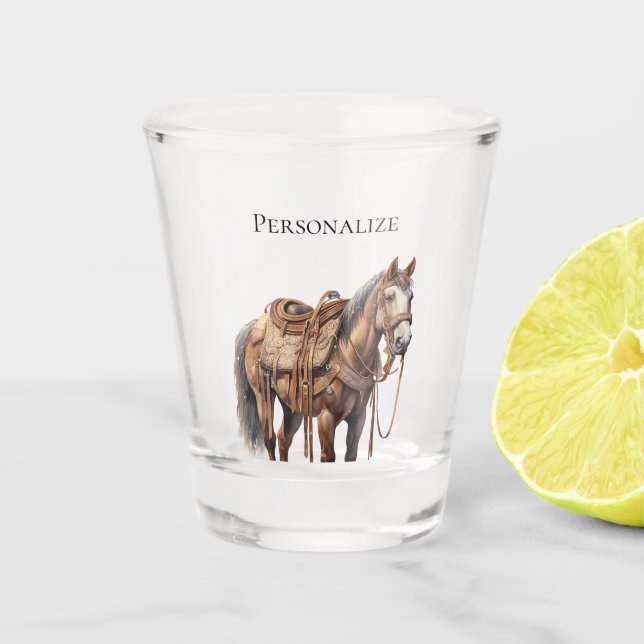 Vaso De Chupito Caballo Occidental (Anverso)