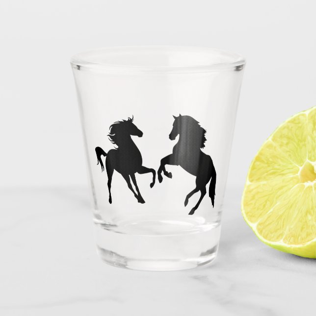Vaso De Chupito Caballos (Anverso)