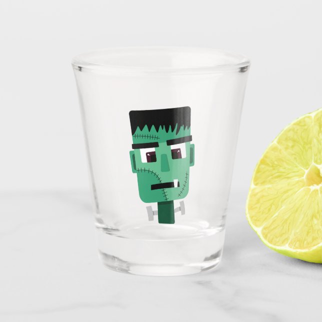 Vaso De Chupito Cabeza del Monstruo de Frankenstein (Anverso)