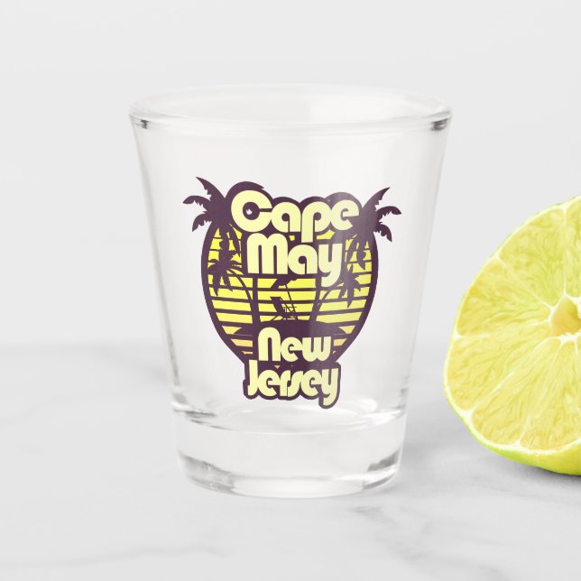 Vaso De Chupito Cabo de mayo, Nueva Jersey (Anverso)