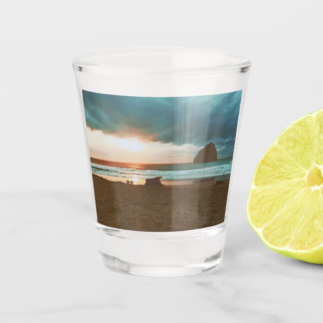 Vaso De Chupito Cabo Kiwanda - Ciudad del Pacífico - OR (Anverso)