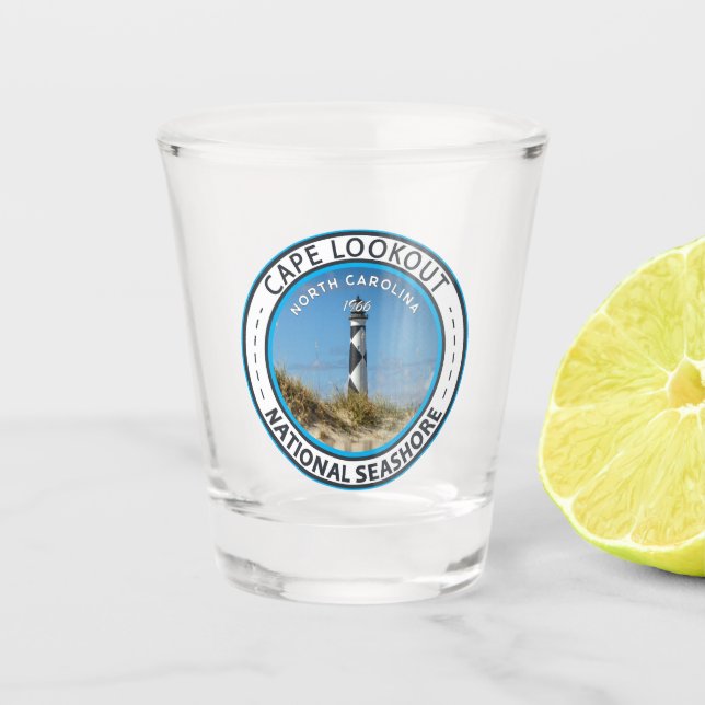 Vaso De Chupito Cabo Lookout Mar Nacional Carolina del Norte (Anverso)