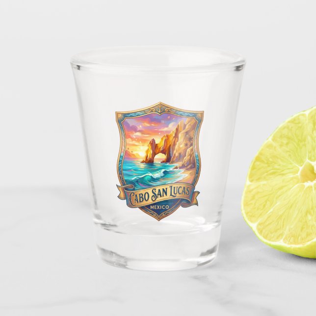 Vaso De Chupito Cabo San Lucas México (Anverso)