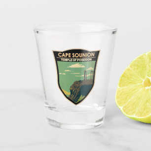 Vaso De Chupito Cabo Sounion Grecia Viaje a la intemperie