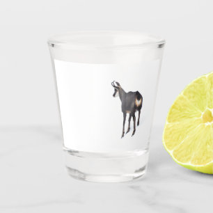 Vaso De Chupito Cabra alpina de montaña Chamois minimalista en la