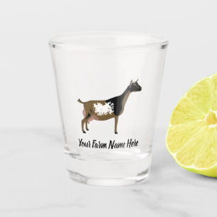 Vaso De Chupito Cabra láctea enana nigeriana personalizada