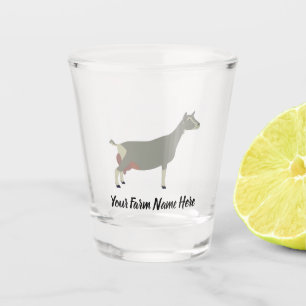 Vaso De Chupito Cabra lechera de Toggenburg personalizada