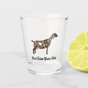 Vaso De Chupito Cabra lechera nubia personalizada