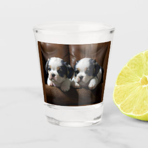Vaso De Chupito Cachorros Super Cute en el sofá 1
