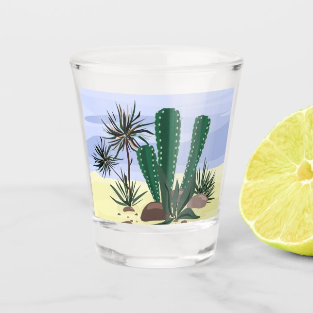 Vaso De Chupito Cacti, suculentos. (Anverso)