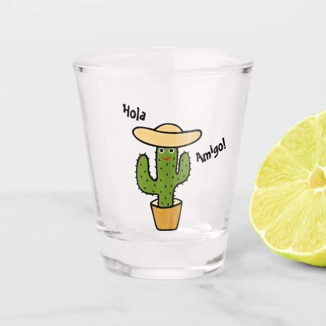 Vaso De Chupito Cactus mexicano (Anverso)