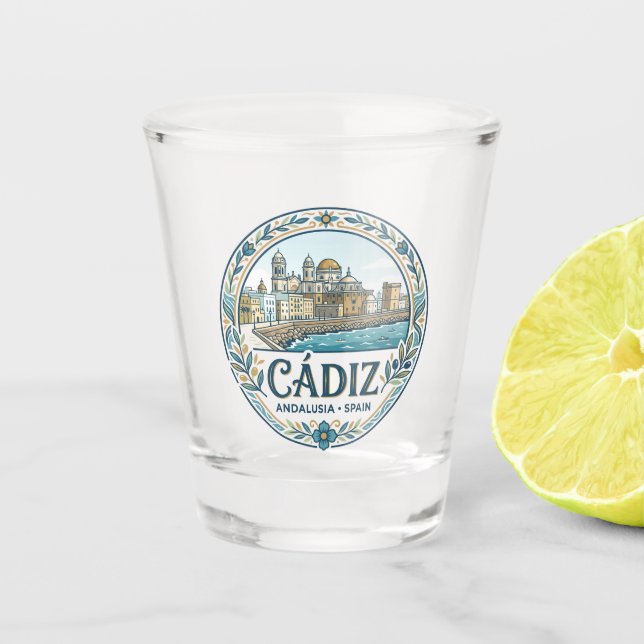 Vaso De Chupito Cádiz España (Anverso)