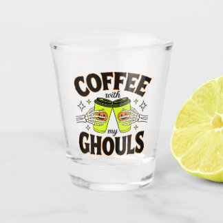 Vaso De Chupito Café con mis espectros divertido café de Halloween