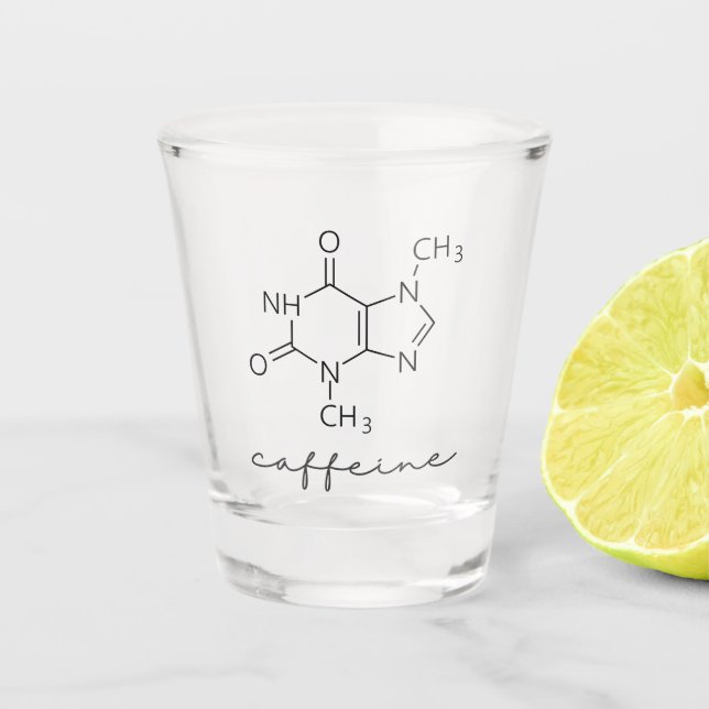 Vaso De Chupito Caffeine Chemistry Coffee Lovers (Anverso)