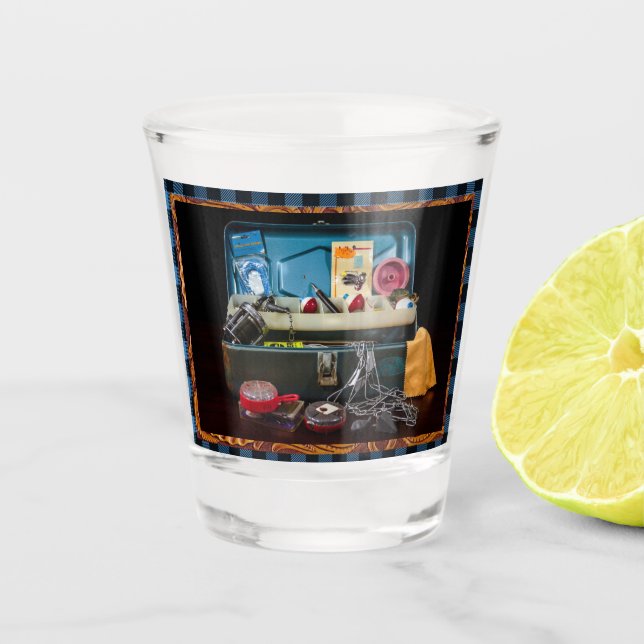 Vaso De Chupito Caja de pesquerías (Anverso)
