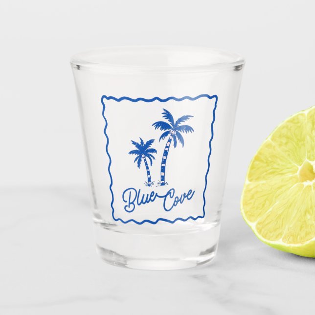 Vaso De Chupito Cala Azul (Anverso)