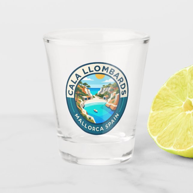 Vaso De Chupito Cala Llombards España (Anverso)