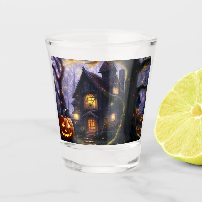 Vaso De Chupito calabaza/otoño/otoño/otoño/Halloween (Anverso)