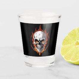 Vaso De Chupito Calavera de Fuego