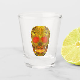 Vaso De Chupito Calavera de Hoja de Aspen 12