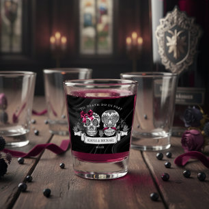 Vaso De Chupito Calaveras Gótico Burgundy Sagrado ID866