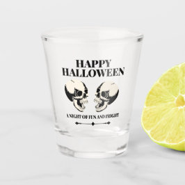 Vaso De Chupito Calaveras riendo en Halloween Diversión y susto