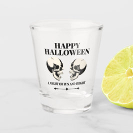 Vaso De Chupito Calaveras riendo en Halloween Diversión y susto