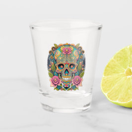 Vaso De Chupito Calaveras Skull