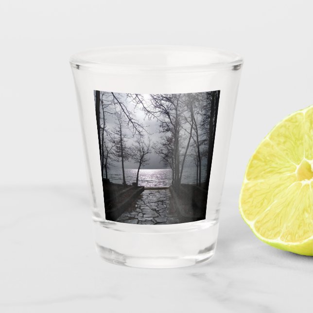 Vaso De Chupito Camino al lago Tahoe (Anverso)