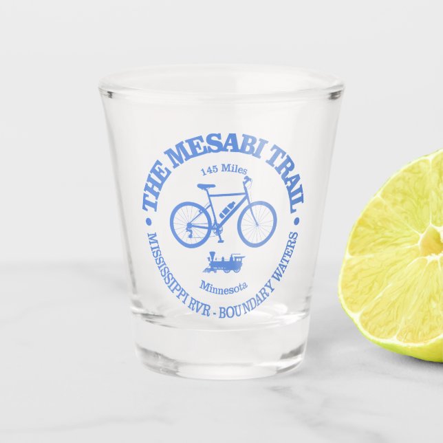Vaso De Chupito Camino de Mesabi (ciclismo) (Anverso)