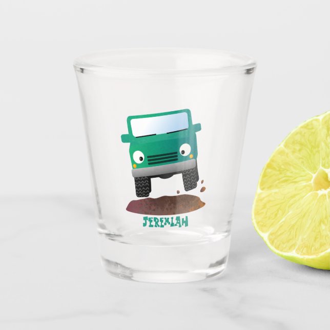 Vaso De Chupito Camión de personalizado de vehículos 4X4 fuera de  (Anverso)