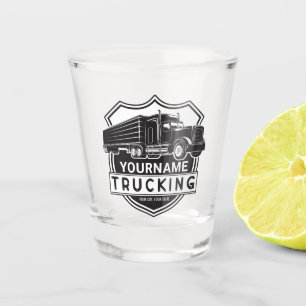 Vaso De Chupito Camión Personalizado NOMBRE Transporte Camión Gran