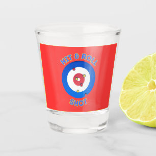 Vaso De Chupito Camiseta con disparo de curling de impacto y rollo