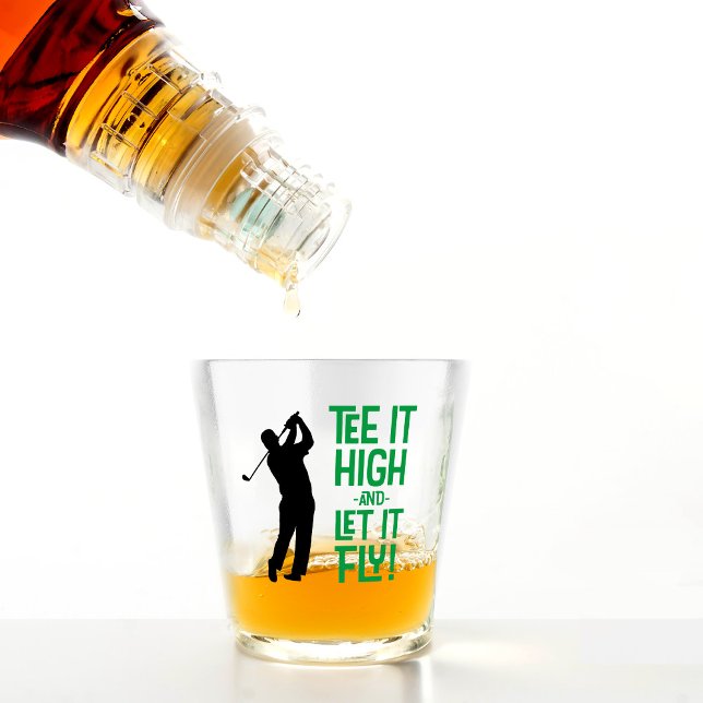 Vaso De Chupito Camiseta divertida de golf Cita deportiva linda Ho (Golf Funny Tee Sports Quote Cute Men's Black Green Shot Glass)