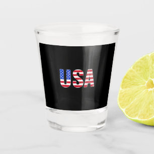 Vaso De Chupito Camiseta USA Bandera Americana Patriótica Hombres