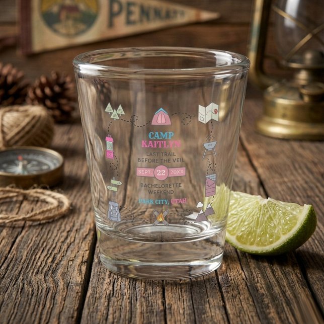 Vaso De Chupito Camp Bach Wilderness Bachelorette Party Favor (Subido por el creador)