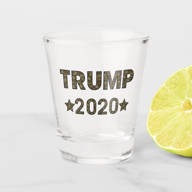 Vaso De Chupito Campaña de camuflaje de Trump 2020 (Anverso)