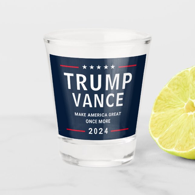 Vaso De Chupito Campaña presidencial de Trump Vance 2024 (Anverso)