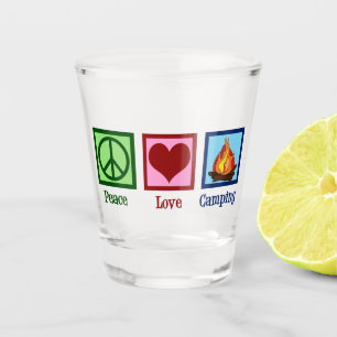 Vaso De Chupito Camping de amor por la paz