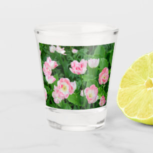 Vaso De Chupito Campo de tulipanes rosados