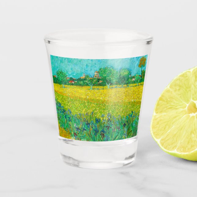 Vaso De Chupito Campo Van Gogh con irlandeses cerca de Arles (Anverso)