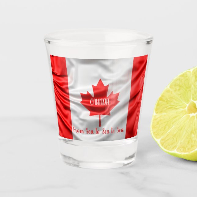 Vaso De Chupito CANADÁ de mar a mar (Anverso)