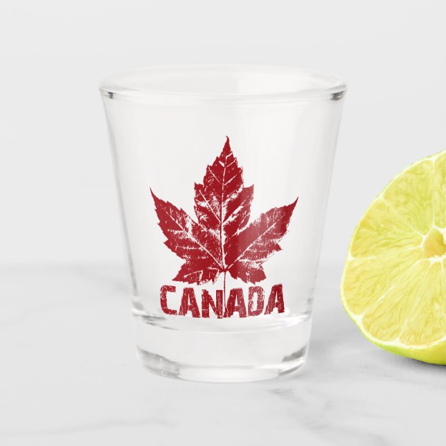 Vaso De Chupito Canadá: Glasas de disparo Personalizado Guay Canad (Anverso)