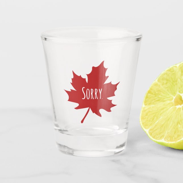 Vaso De Chupito Canadiense gracioso (Anverso)