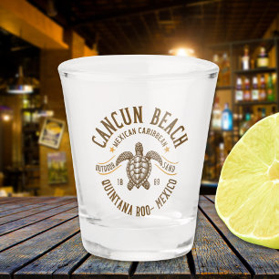 Vaso De Chupito Cancun Beach Mexico Paradise Mexican Caribbean