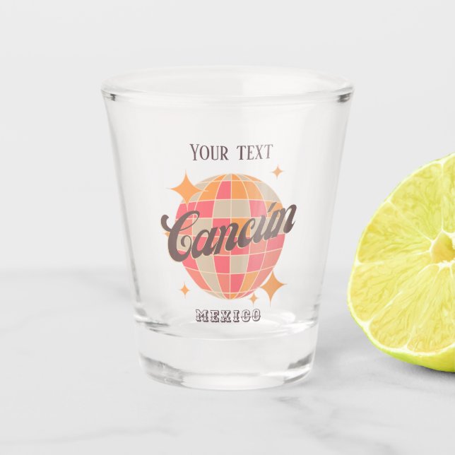 Vaso De Chupito Cancún Cancún Cancún México bebe bar (Anverso)