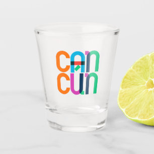 Vaso De Chupito Cancun México Pop Art Letters