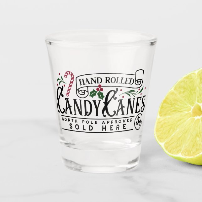 Vaso De Chupito Candy Canes (Anverso)